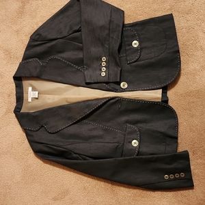 2 piece denim dressbarn pant suit